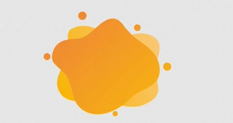Abstract animation of modern graphic elements with yellowish orange Stock Footage 205153320