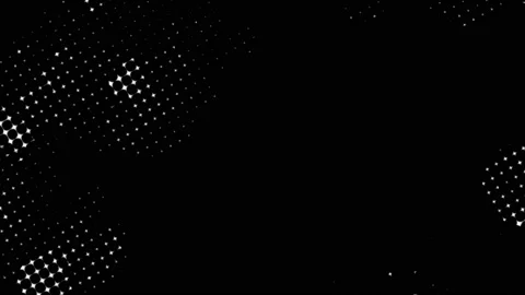 Abstract animation of monochrome halftone dots pattern. Stock Footage 220140501