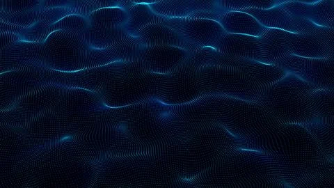 Abstract animation motion design with beautiful bright blue glowing energy .. Stock Illustration