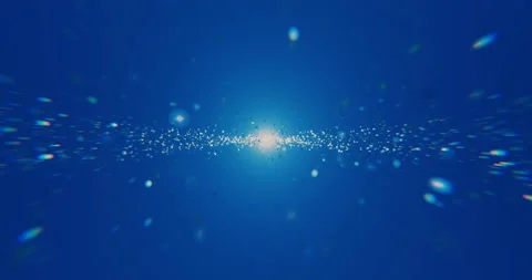 Abstract animation of movement to the light with the effect of dispersion. Stock Footage 118701612