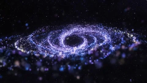 Abstract Animation of Moving Glowing Particles Stock Footage 314805412