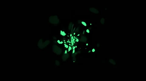 Abstract animation of moving green light streaks Stock Footage 64710737