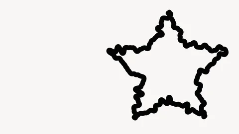 Abstract animation of a moving star with space for text. Stock Footage 128385950