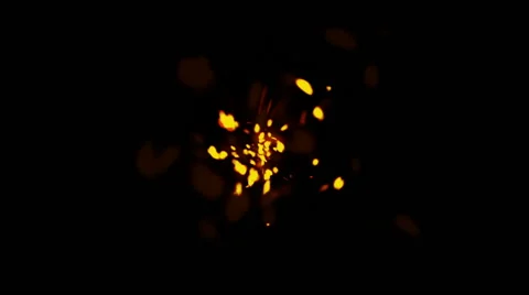 Abstract animation of moving yellow light streaks Stock Footage 64710768