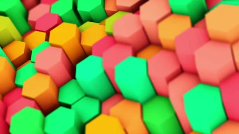 Abstract animation multicolor pattern 4K smooth concept Stock Footage 211780733