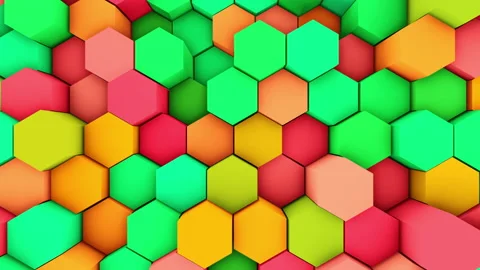 Abstract animation multicolor pattern 4K smooth concept Stock Footage 211795115