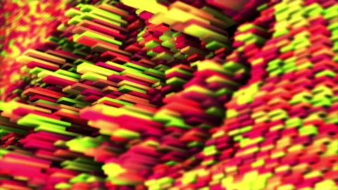 Abstract animation multicolor pattern 4K smooth concept Stock Footage 211797586