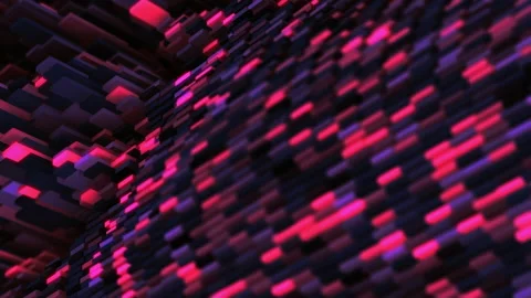 Abstract animation multicolor pattern 4K smooth concept Video stock 211806624
