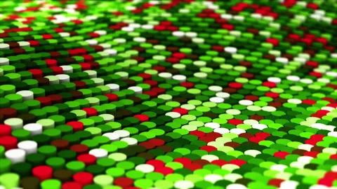 Abstract animation multicolor pattern 4K smooth concept Stock Footage 231633310