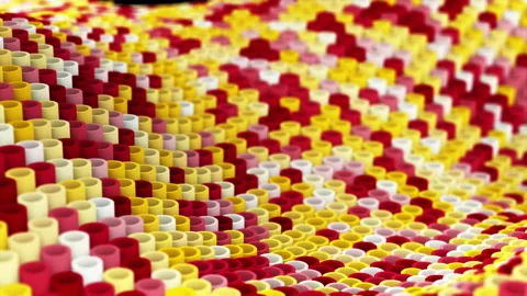 Abstract animation multicolor pattern 4K smooth concept Stock Footage 231633842