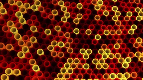 Abstract animation multicolor pattern 4K smooth concept Stock Footage 231634177