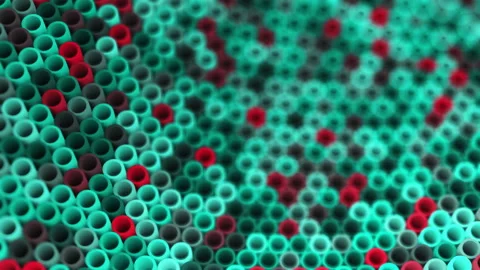 Abstract animation multicolor pattern 4K smooth concept Stock Footage 231634236