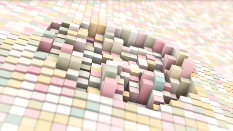 Abstract animation multicolor pattern 4K smooth concept Stock Footage 231634666