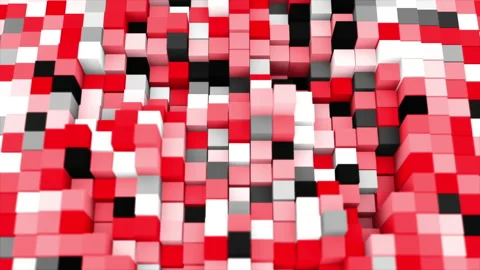 Abstract animation multicolor pattern 4K smooth concept Stock Footage 231635059