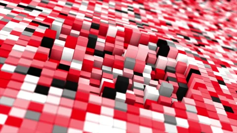 Abstract animation multicolor pattern 4K smooth concept Stock Footage 231635089