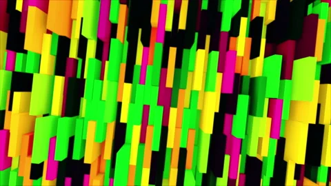 Abstract animation multicolor pattern 4K smooth concept Stock Footage 231636160