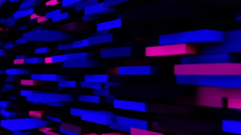 Abstract animation multicolor pattern 4K smooth concept Stock Footage 231636268