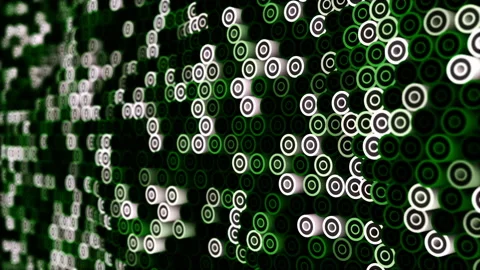 Abstract animation multicolor pattern 4K smooth concept Video stock 236400335