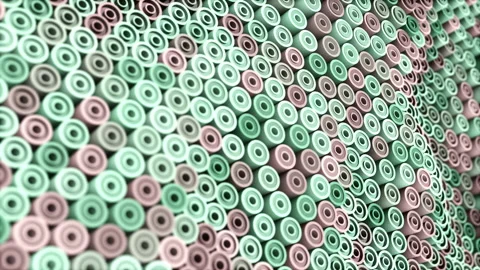 Abstract animation multicolor pattern 4K smooth concept Stock Footage 236401450