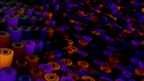 Abstract animation multicolor pattern 4K smooth concept Stock Footage 236409930