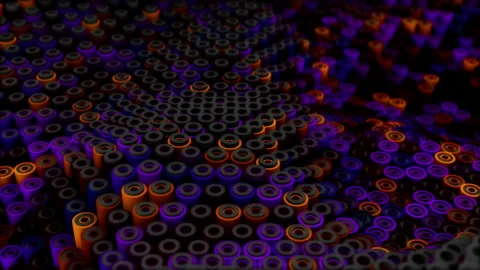 Abstract animation multicolor pattern 4K smooth concept Stock Footage 236410028