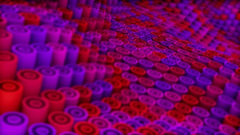 Abstract animation multicolor pattern 4K smooth concept Stock Footage 236411547