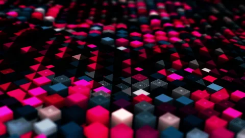 Abstract animation multicolor pattern 4K smooth concept Video stock 237260620