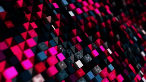 Abstract animation multicolor pattern 4K smooth concept Stock Footage 237260662