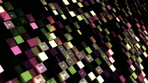Abstract animation multicolor pattern 4K smooth concept Stock Footage 237278702