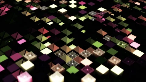 Abstract animation multicolor pattern 4K smooth concept Stock Footage 237278948