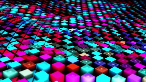Abstract animation multicolor pattern 4K smooth concept Stock Footage 237280568