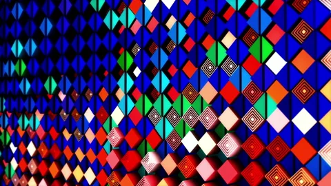 Abstract animation multicolor pattern 4K smooth concept Stock Footage 237282281
