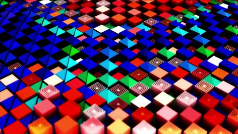 Abstract animation multicolor pattern 4K smooth concept Stock Footage 237282282