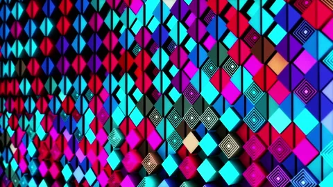 Abstract animation multicolor pattern 4K smooth concept Stock Footage 237286928