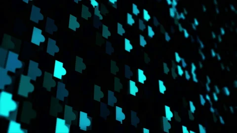 Abstract animation multicolor pattern 4K smooth concept Stock Footage 237480502
