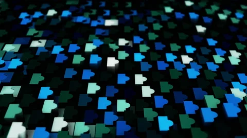 Abstract animation multicolor pattern 4K smooth concept Stock Footage 237482410