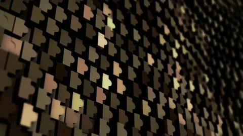 Abstract animation multicolor pattern 4K smooth concept Stock Footage 237482897