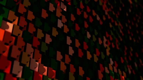 Abstract animation multicolor pattern 4K smooth concept Stock Footage 237483898
