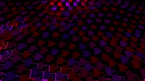 Abstract animation multicolor pattern 4K smooth concept Stock Footage 237485238