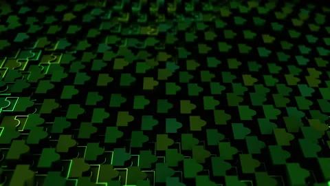 Abstract animation multicolor pattern 4K smooth concept Stock Footage 237485708