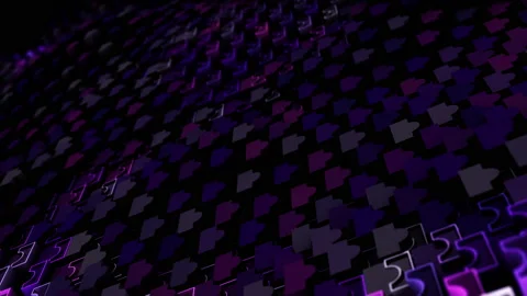 Abstract animation multicolor pattern 4K smooth concept Stock Footage 237486760