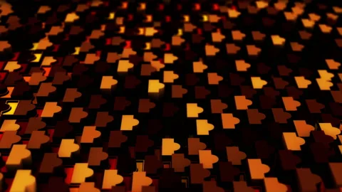 Abstract animation multicolor pattern 4K smooth concept Stock Footage 237487477