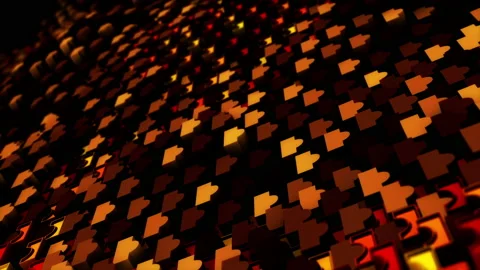 Abstract animation multicolor pattern 4K smooth concept Stock Footage 237488179