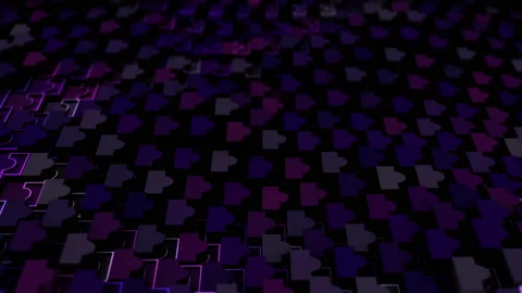 Abstract animation multicolor pattern 4K smooth concept Stock Footage 237491191