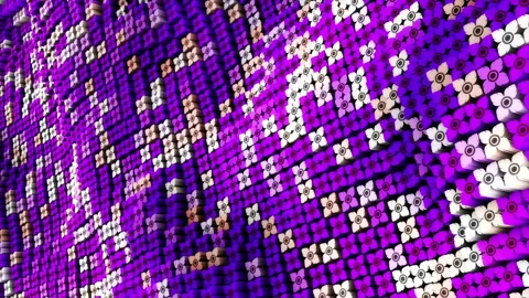 Abstract animation multicolor pattern 4K smooth concept Video stock 237735118
