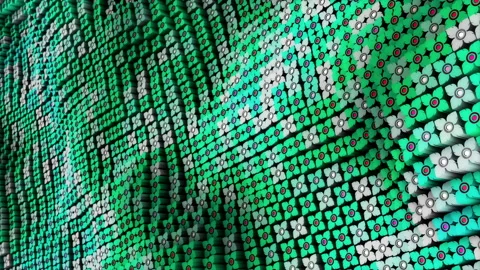 Abstract animation multicolor pattern 4K smooth concept Stock Footage 237736133