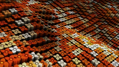 Abstract animation multicolor pattern 4K smooth concept Stock Footage 237736192