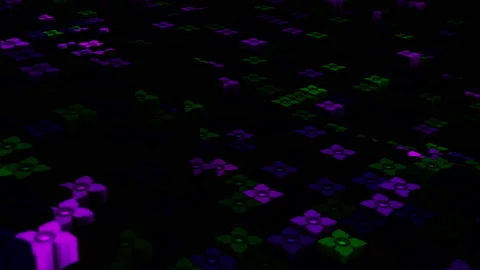 Abstract animation multicolor pattern 4K smooth concept Stock Footage 237736985