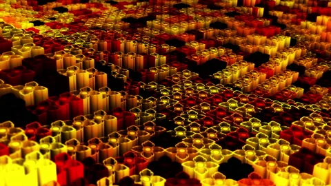 Abstract animation multicolor pattern 4K smooth concept Stock Footage 237741619