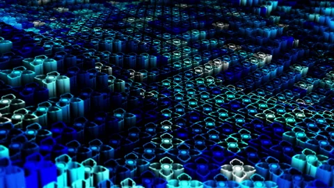 Abstract animation multicolor pattern 4K smooth concept Stock Footage 237743344